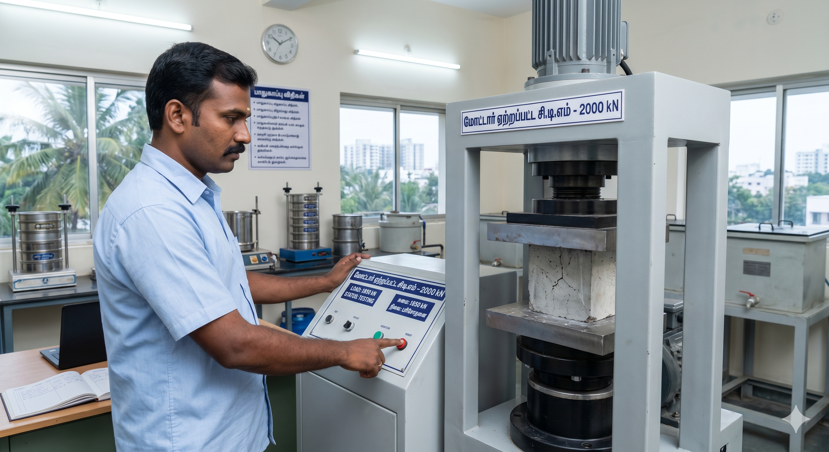 Motorized Compression Testing Machines